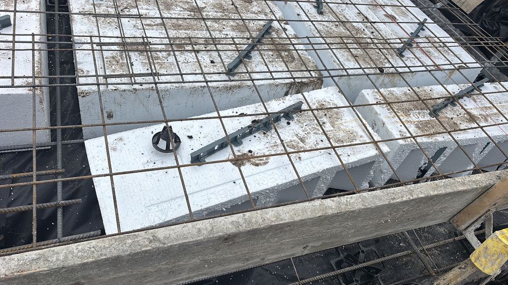 Loose waffle pods needing to be fixed down before the concrete goes in, found during a slab pre-pour inspection in Wollert